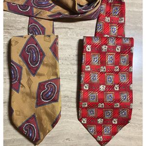 2 NWOT Talbott For Nordstrom Silk Ties